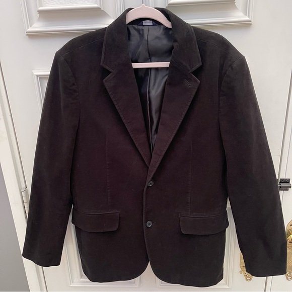 GAP - Black Velour/Velvet Blazer - Size MEDIUM - Picture 2 of 5